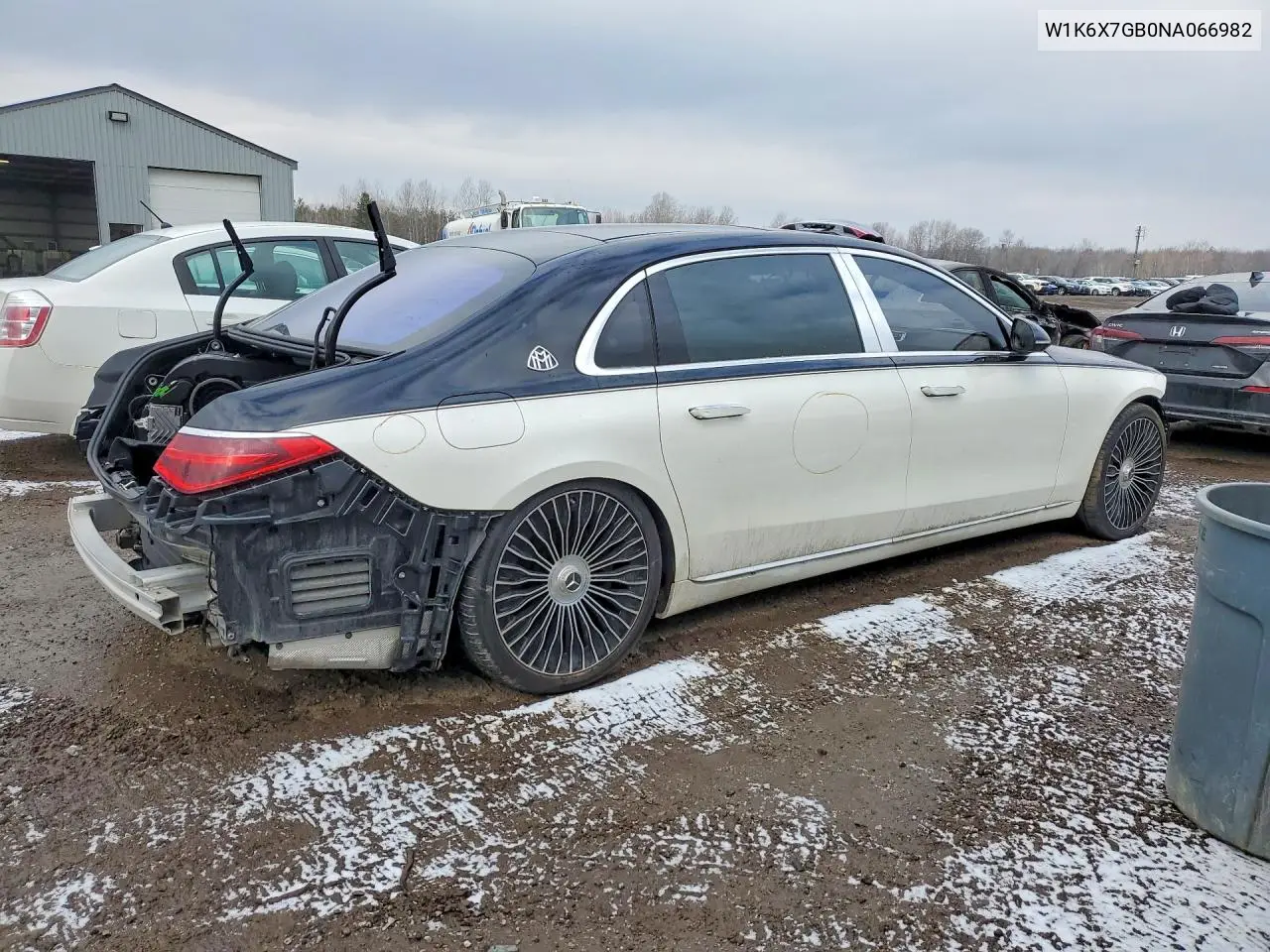 Auction sale of the 2022 Mercedes Benz S klasse , vin: W1K6X7GB0NA066982, lot number: 77374375