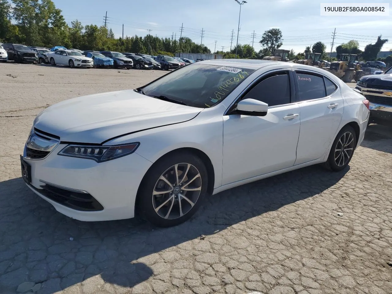 Auction sale of the 2016 Acura TLX , vin: 19UUB2F58GA008542, lot number: 68944384