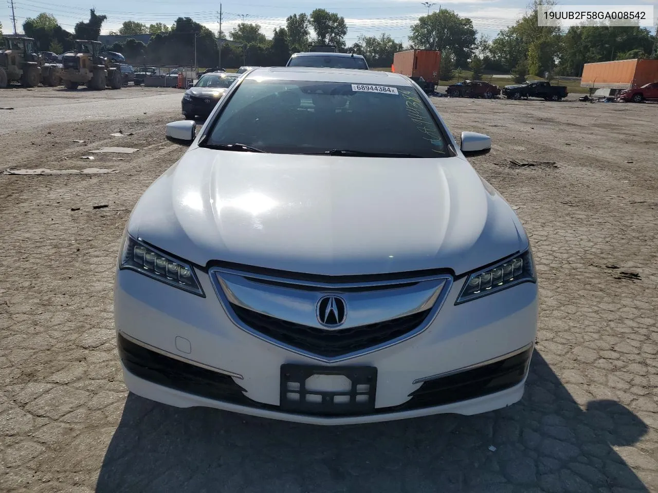 Auction sale of the 2016 Acura TLX , vin: 19UUB2F58GA008542, lot number: 68944384
