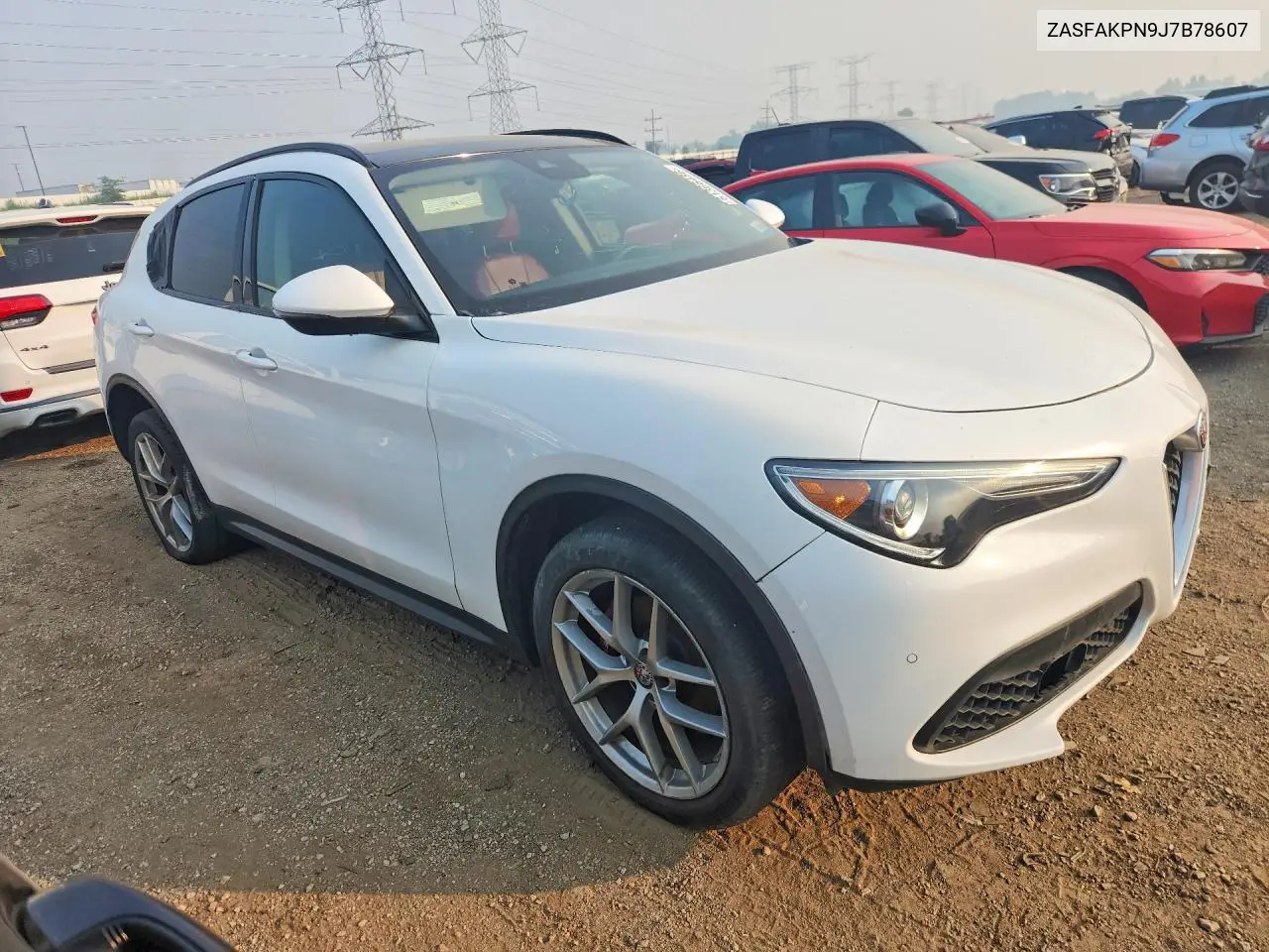 Auction sale of the 2018 Alfa Romeo Stelvio , vin: ZASFAKPN9J7B78607, lot number: 61366486