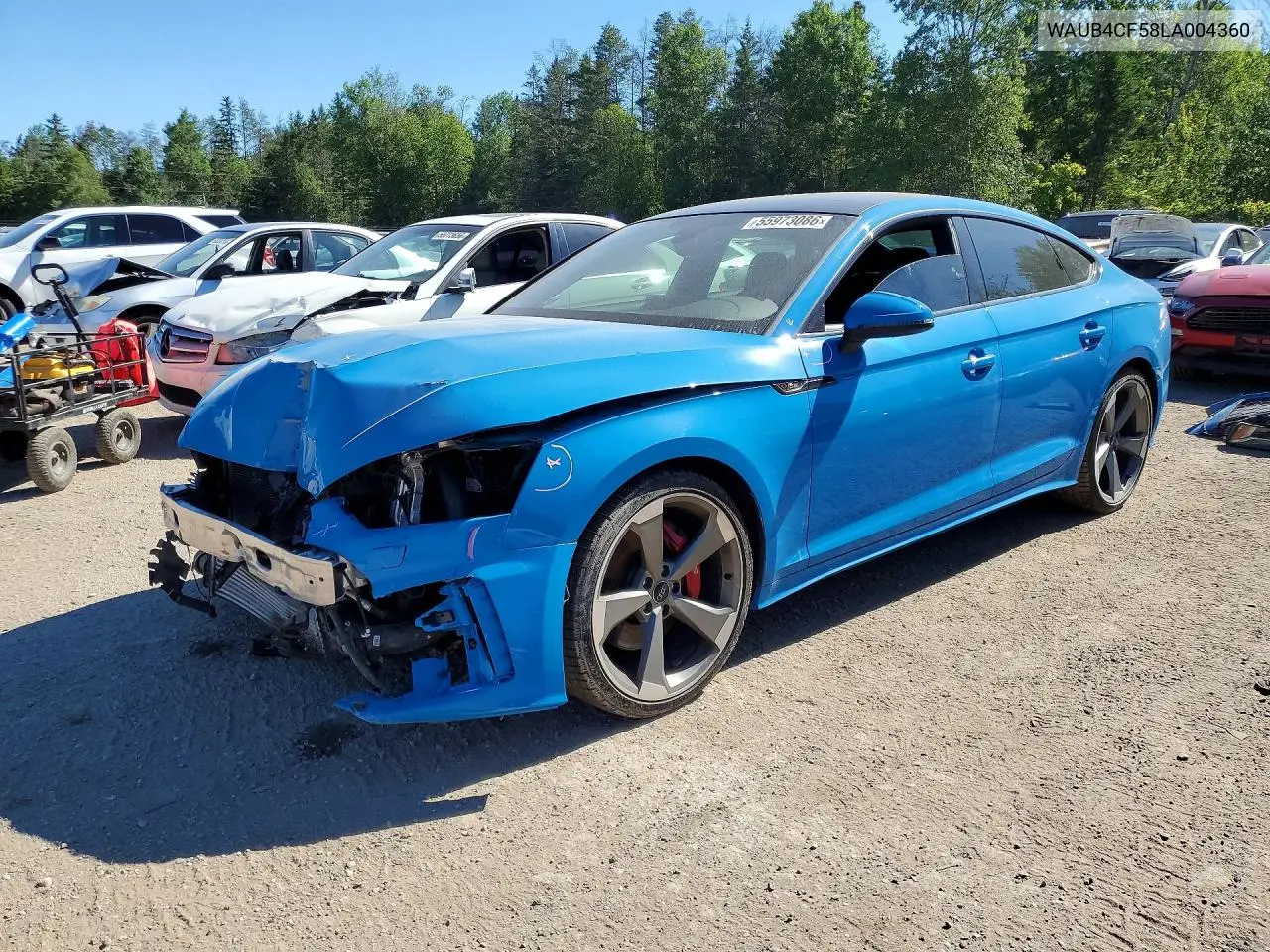 Auction sale of the 2020 Audi S5 , vin: WAUB4CF58LA004360, lot number: 55973086