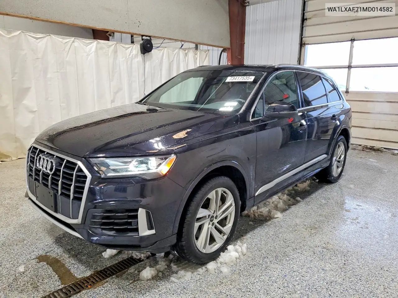 Auction sale of the 2021 Audi Q7 , vin: WA1LXAF71MD014582, lot number: 73417535