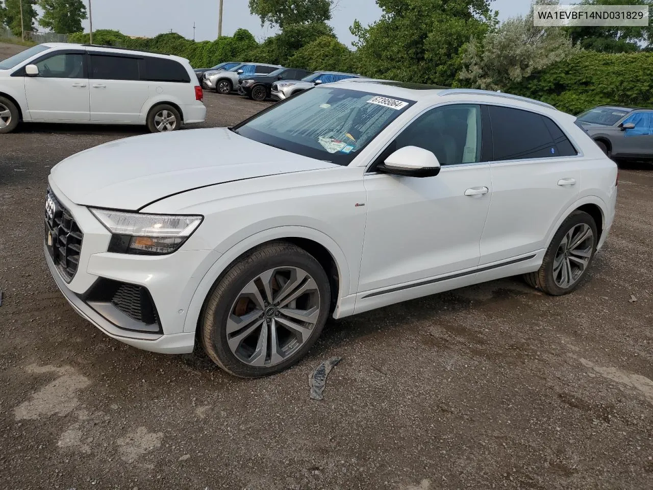 Auction sale of the 2022 Audi Q8 , vin: WA1EVBF14ND031829, lot number: 67395064