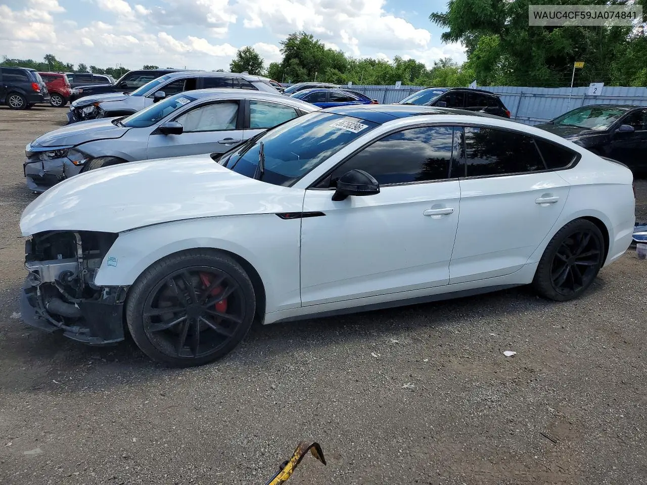 Auction sale of the 2018 Audi S5 , vin: WAUC4CF59JA074841, lot number: 56758296