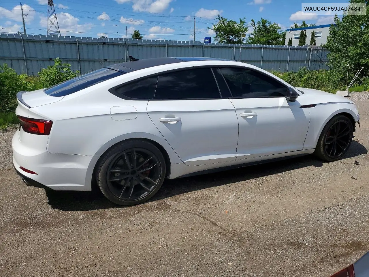 Auction sale of the 2018 Audi S5 , vin: WAUC4CF59JA074841, lot number: 56758296
