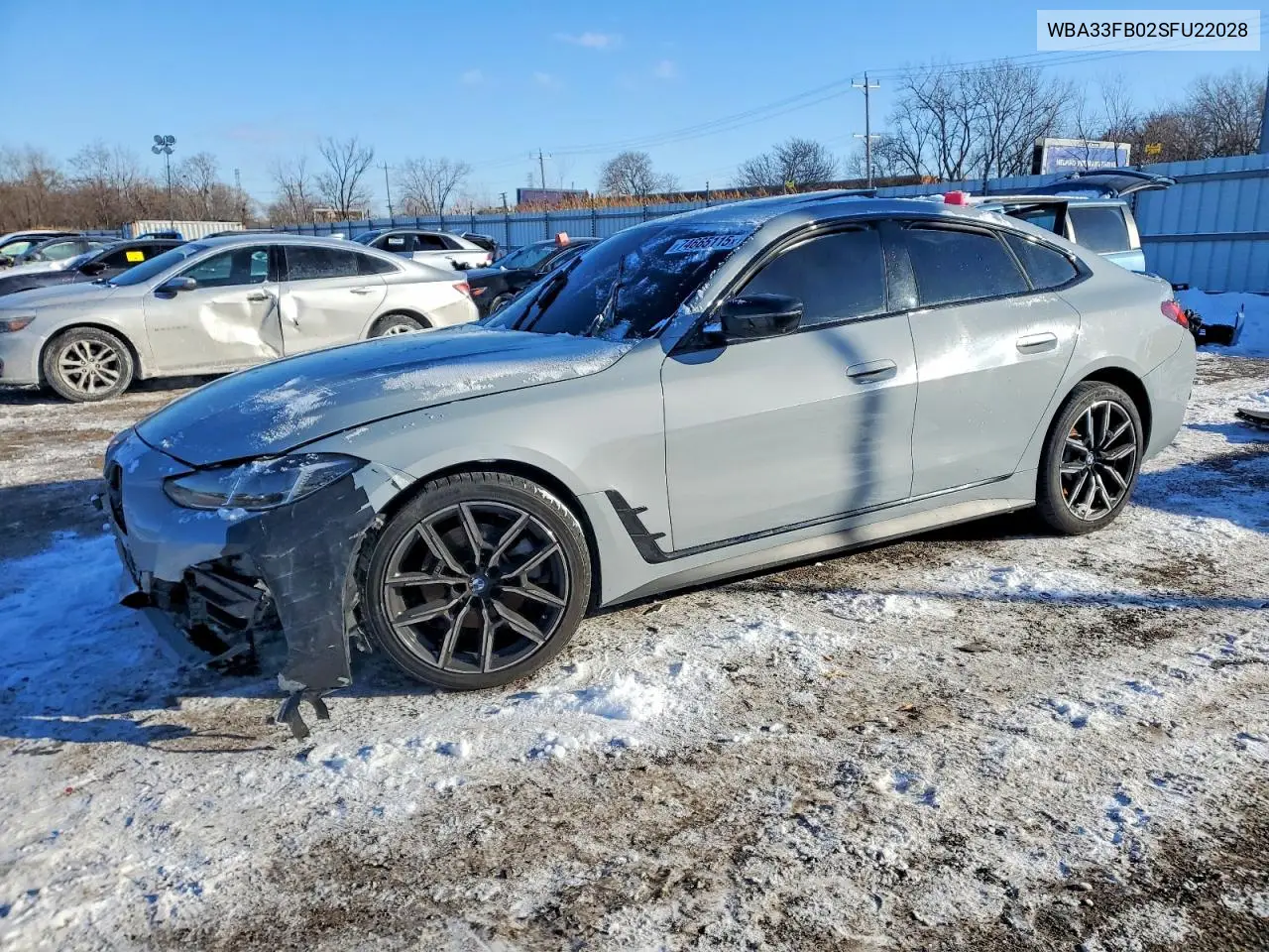 Auction sale of the 2025 BMW 4er , vin: WBA33FB02SFU22028, lot number: 74665115