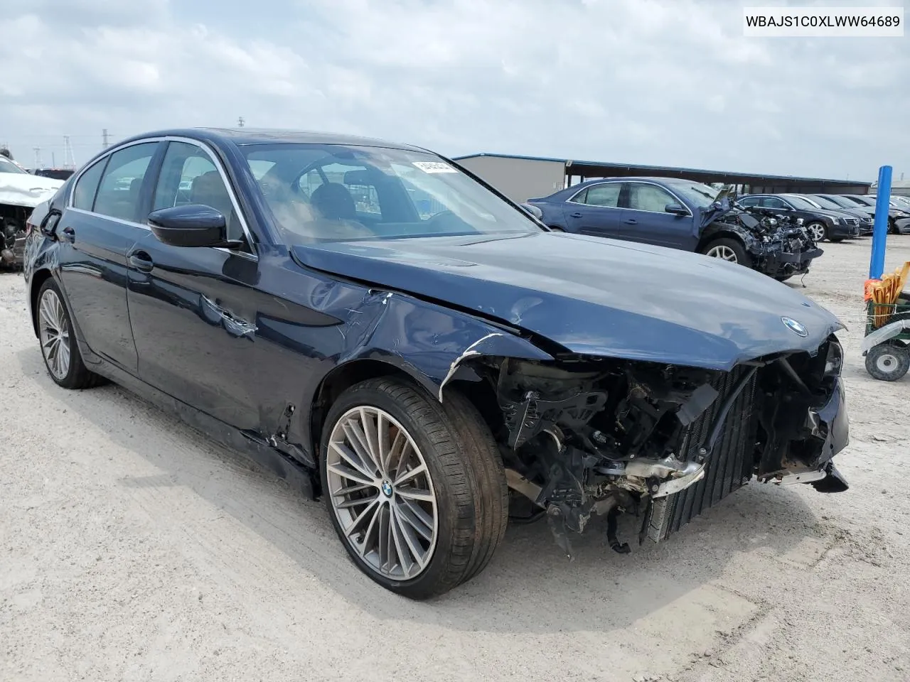 Auction sale of the 2020 BMW 5er , vin: WBAJS1C0XLWW64689, lot number: 54945434