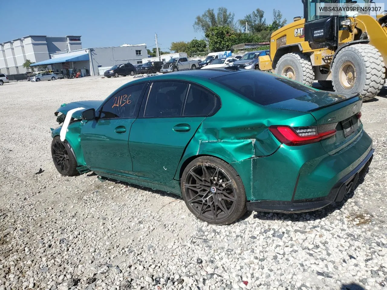 Auction sale of the 2023 BMW M3 , vin: WBS43AY09PFN59307, lot number: 49592714