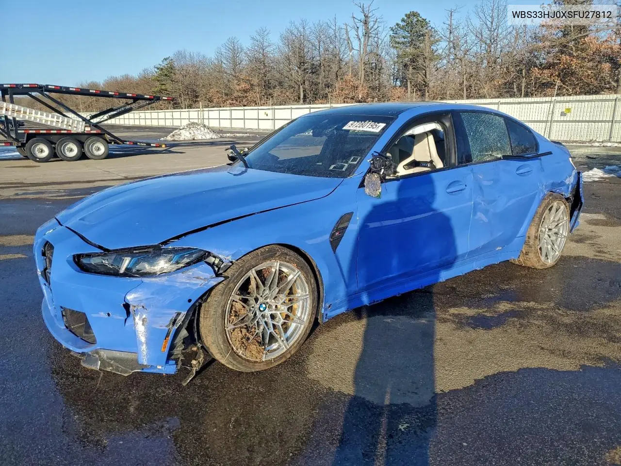 Auction sale of the 2025 BMW M3 , vin: WBS33HJ0XSFU27812, lot number: 97280195