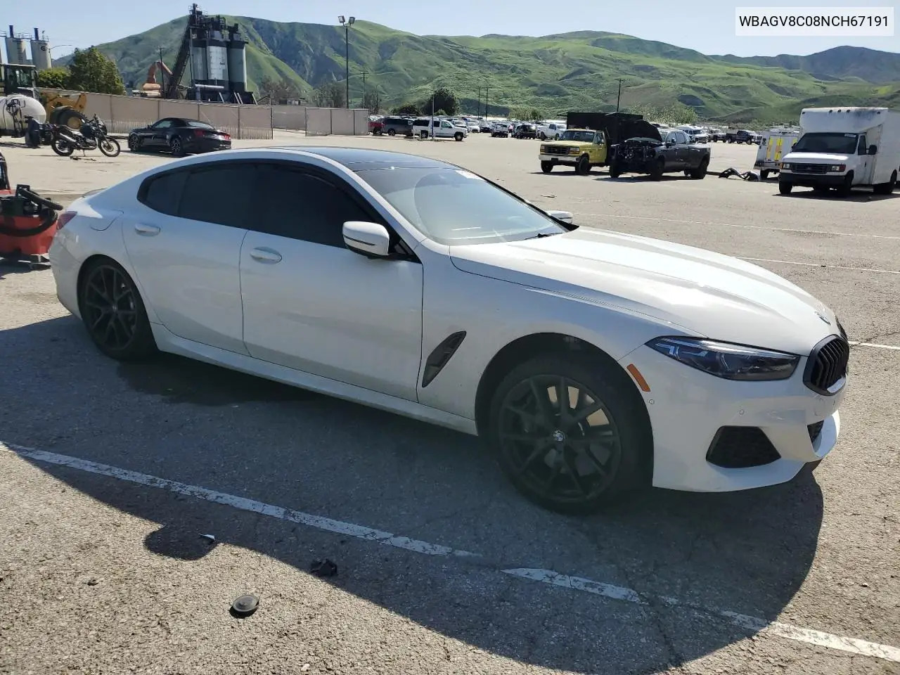 Auction sale of the 2022 BMW M8 , vin: WBAGV8C08NCH67191, lot number: 51995885