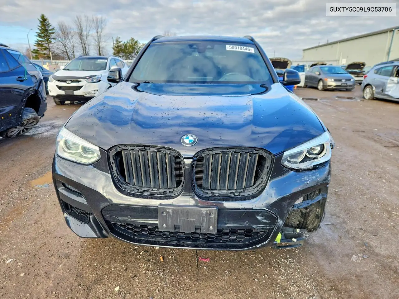 Auction sale of the 2020 BMW X3 , vin: 5UXTY5C09L9C53706, lot number: 50018446