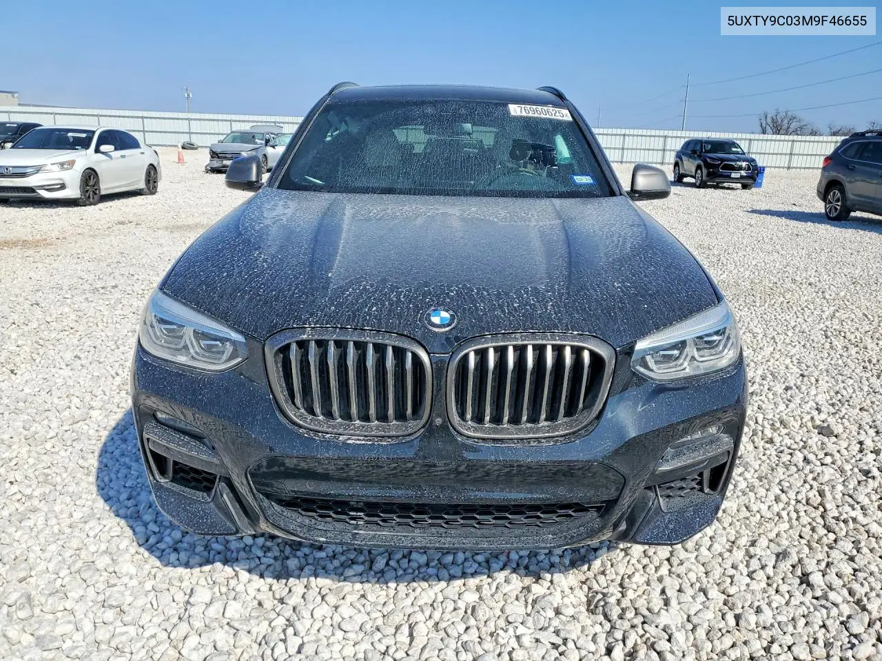 Auction sale of the 2021 BMW X3 , vin: 5UXTY9C03M9F46655, lot number: 76960625
