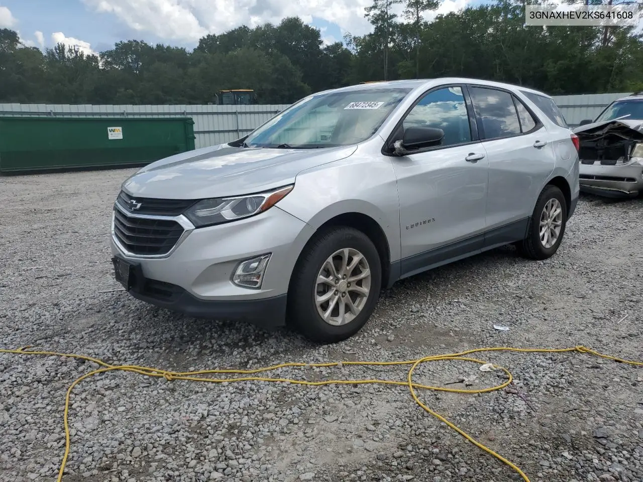 Auction sale of the 2019 Chevrolet Equinox , vin: 3GNAXHEV2KS641608, lot number: 68472345