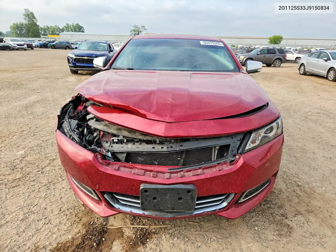Auction sale of the 2018 Chevrolet Impala , vin: 2G1125S33J9150834, lot number: 60479306