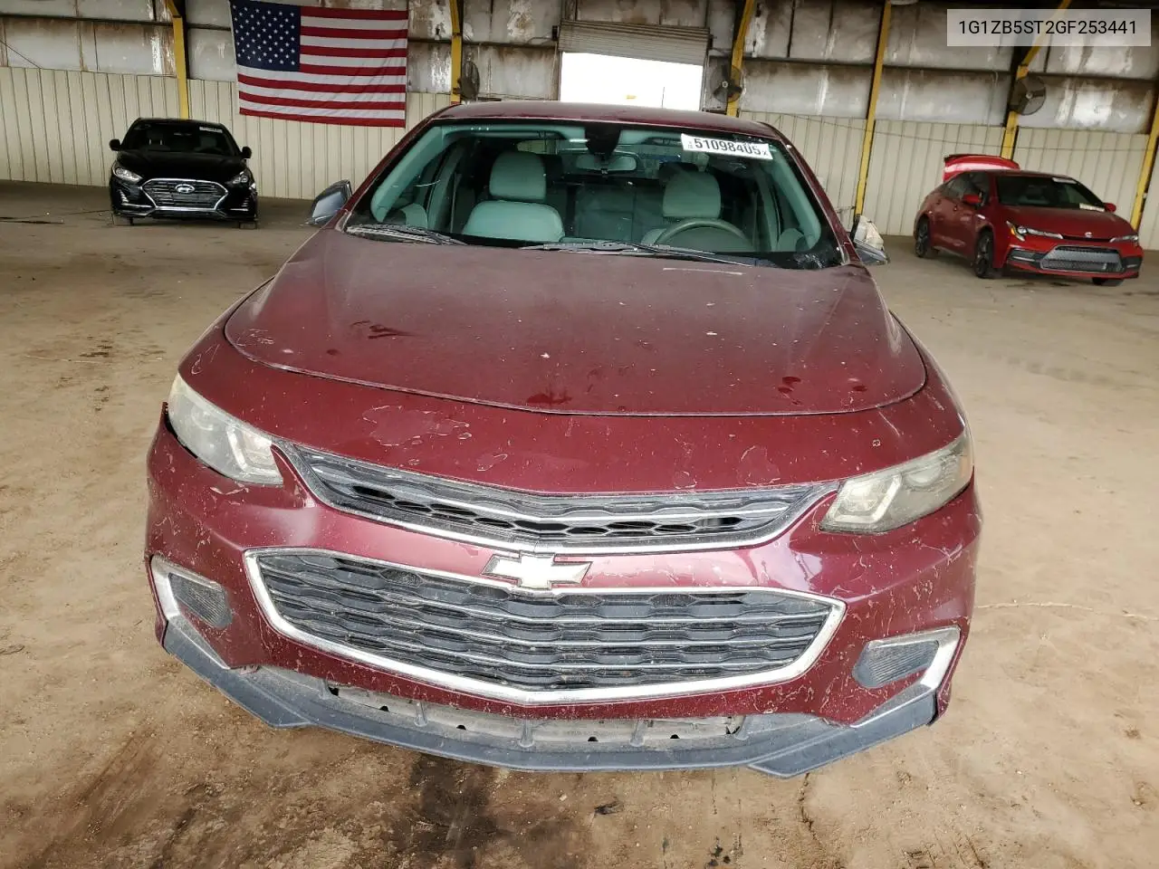 Auction sale of the 2016 Chevrolet Malibu , vin: 1G1ZB5ST2GF253441, lot number: 51098405