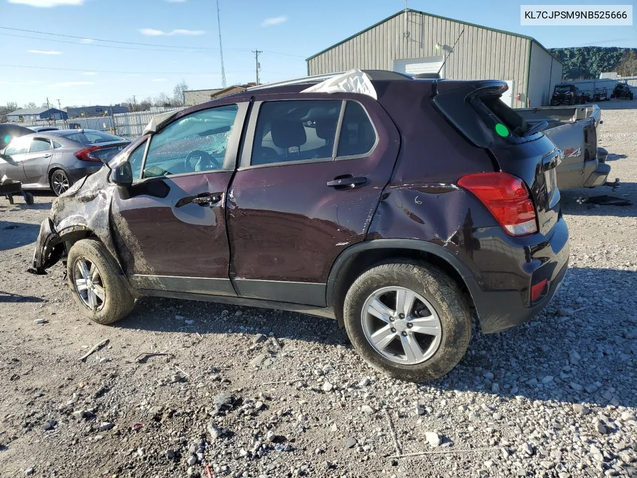 Auction sale of the 2022 Chevrolet Trax , vin: KL7CJPSM9NB525666, lot number: 42840524