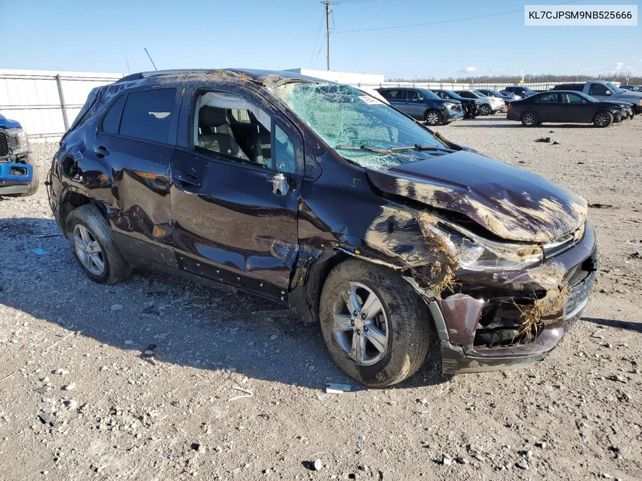 Auction sale of the 2022 Chevrolet Trax , vin: KL7CJPSM9NB525666, lot number: 42840524