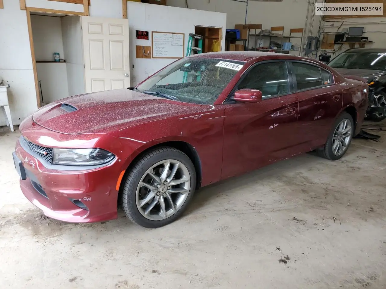 Auction sale of the 2021 Dodge Charger , vin: 2C3CDXMG1MH525494, lot number: 67141905