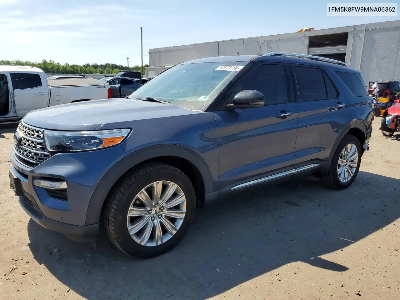 Auction sale of the 2021 Ford Explorer , vin: 1FM5K8FW9MNA06362, lot number: 57973766