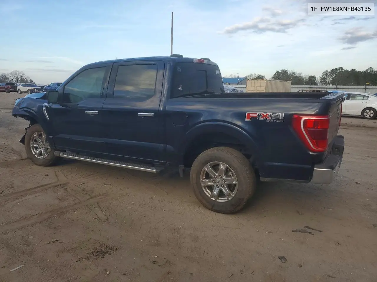 Auction sale of the 2022 Ford F 150 , vin: 1FTFW1E8XNFB43135, lot number: 53809196