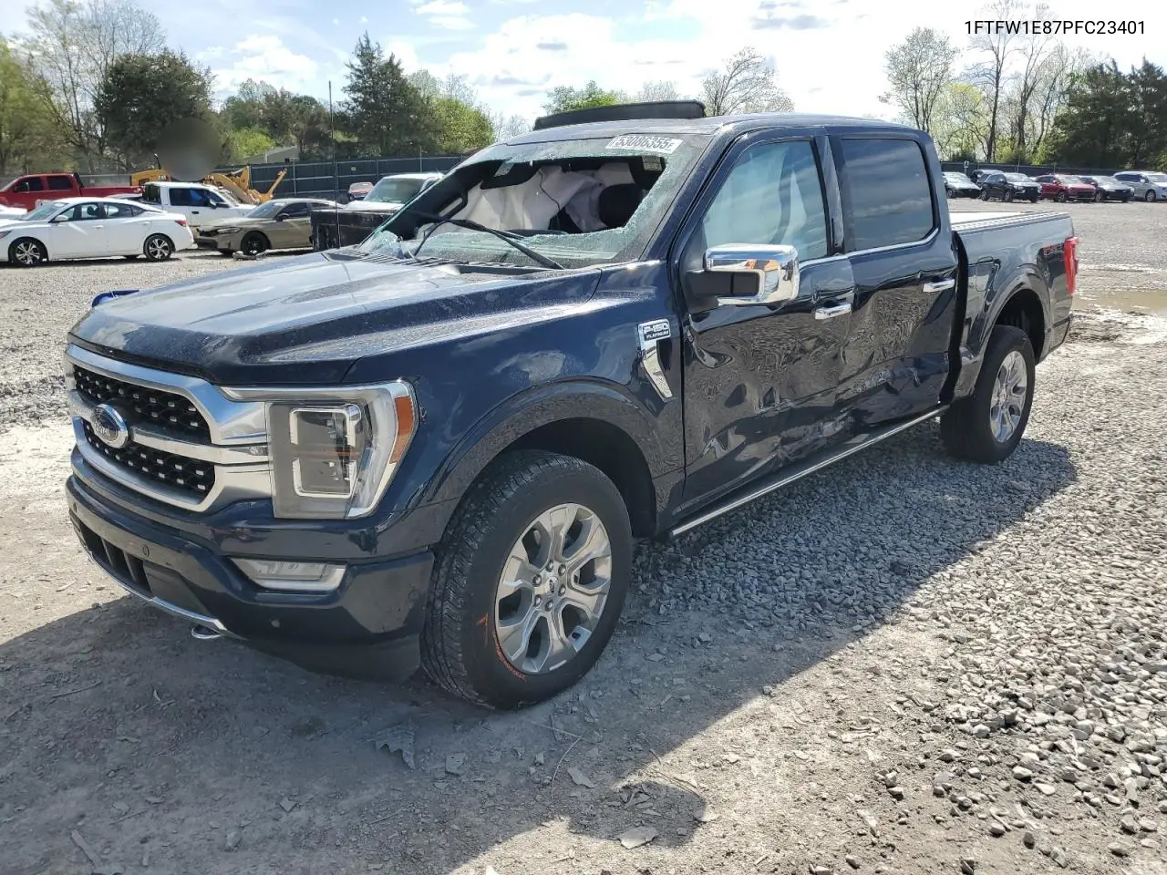 Auction sale of the 2023 Ford F 150 , vin: 1FTFW1E87PFC23401, lot number: 53086355