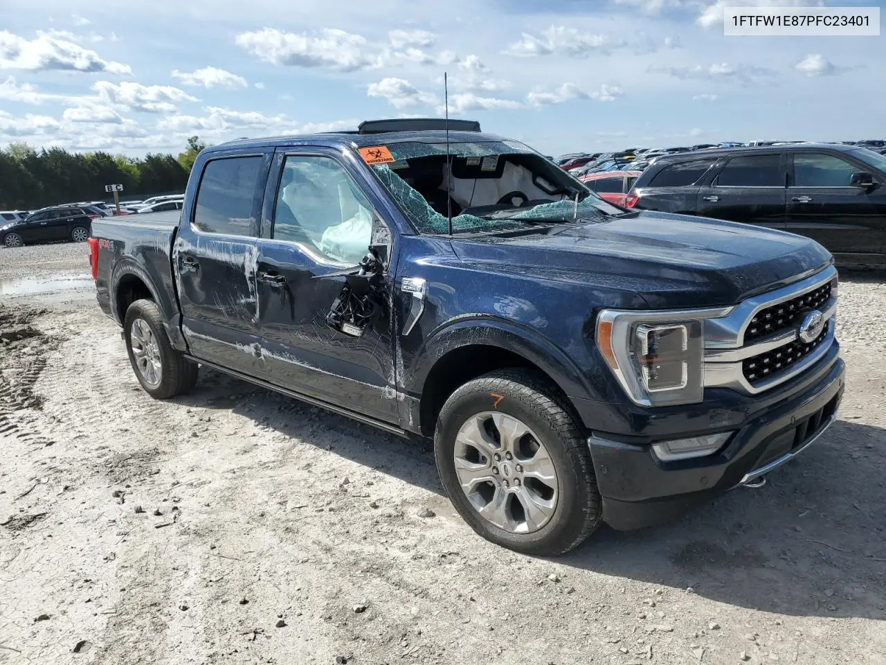 Auction sale of the 2023 Ford F 150 , vin: 1FTFW1E87PFC23401, lot number: 53086355