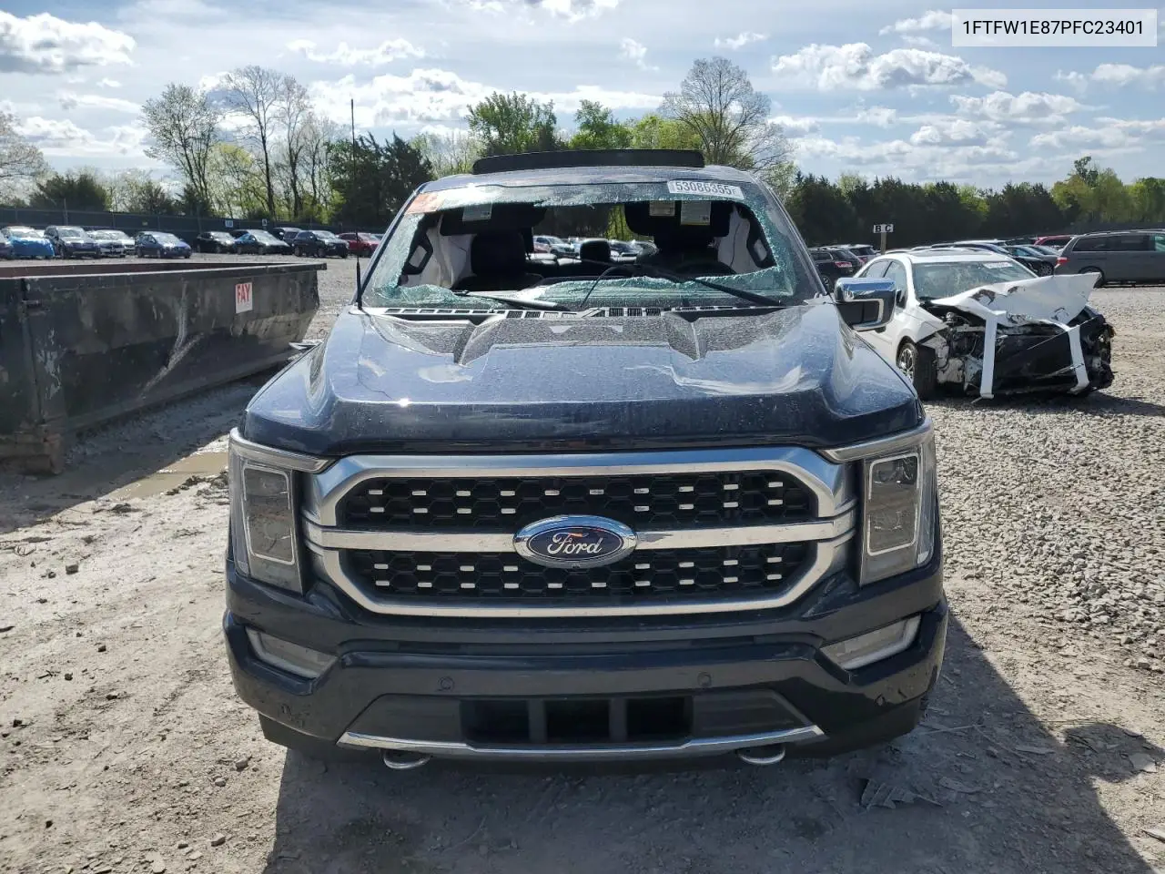 Auction sale of the 2023 Ford F 150 , vin: 1FTFW1E87PFC23401, lot number: 53086355