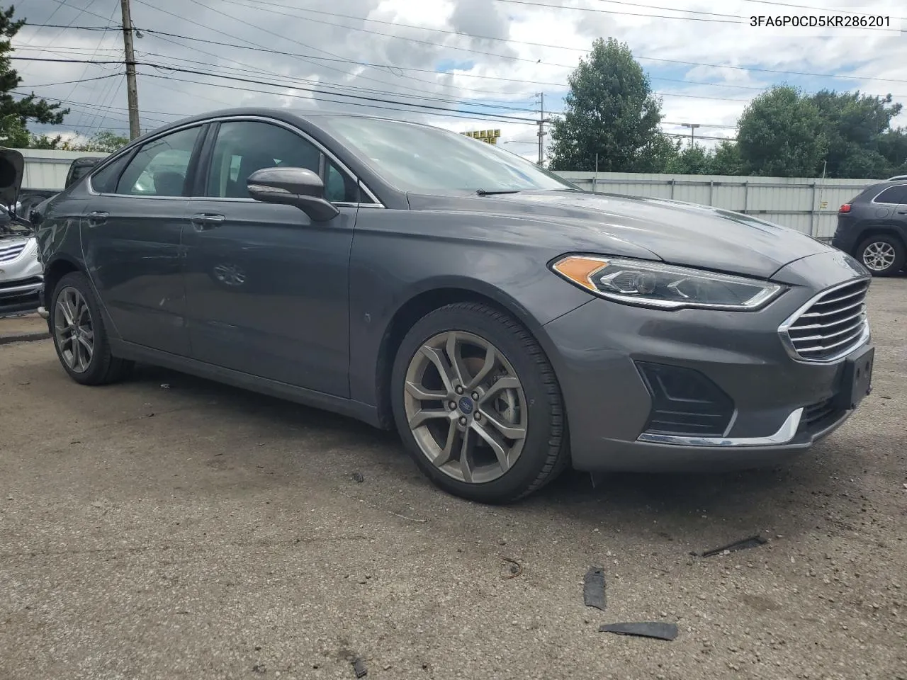 Auction sale of the 2019 Ford Fusion , vin: 3FA6P0CD5KR286201, lot number: 56611364