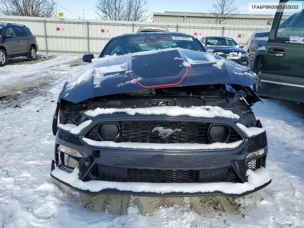 Auction sale of the 2022 Ford Mustang , vin: 1FA6P8R00N5555053, lot number: 45270985