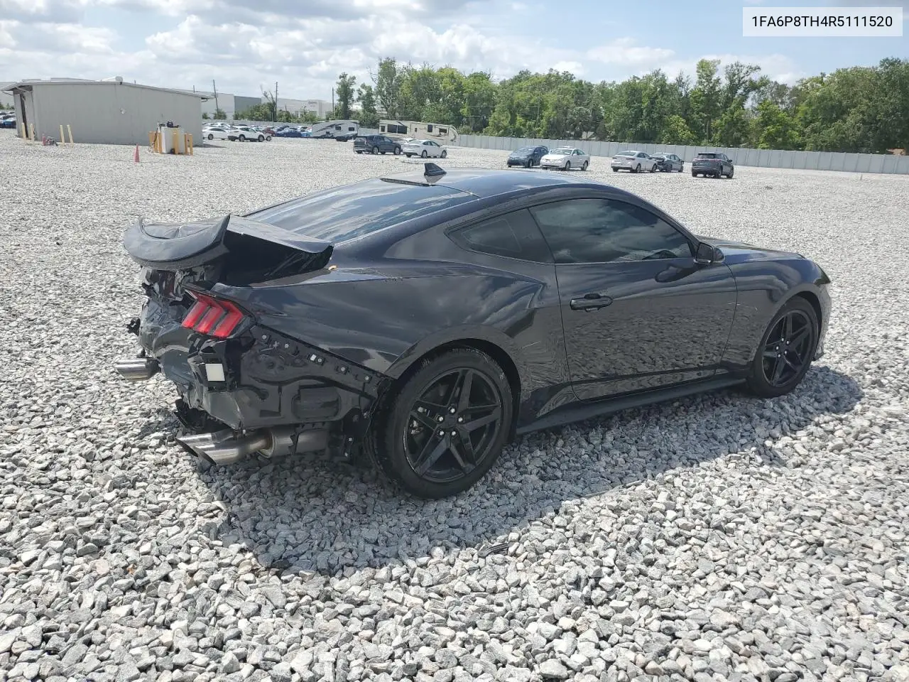 Auction sale of the 2024 Ford Mustang , vin: 1FA6P8TH4R5111520, lot number: 51135115