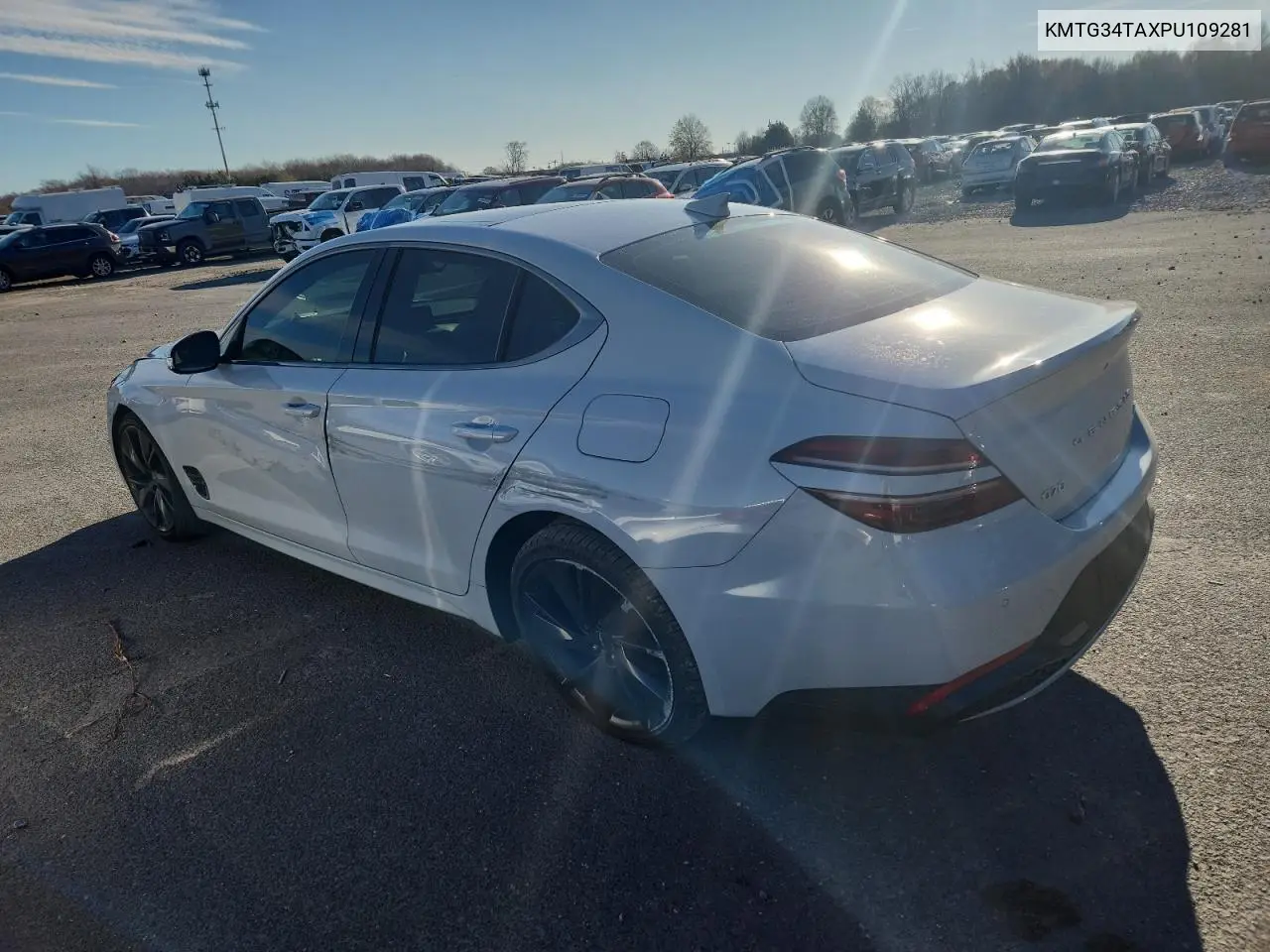 Auction sale of the 2023 Genesis G70 , vin: KMTG34TAXPU109281, lot number: 92636115