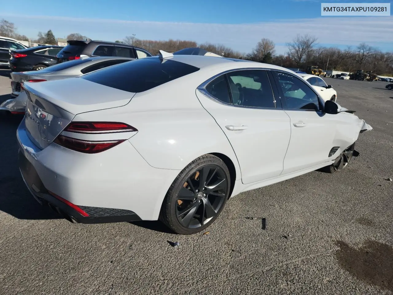 Auction sale of the 2023 Genesis G70 , vin: KMTG34TAXPU109281, lot number: 92636115