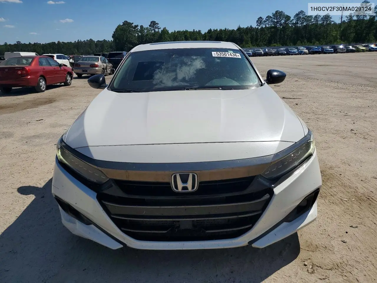 Auction sale of the 2021 Honda Accord , vin: 1HGCV2F30MA029124, lot number: 53501436