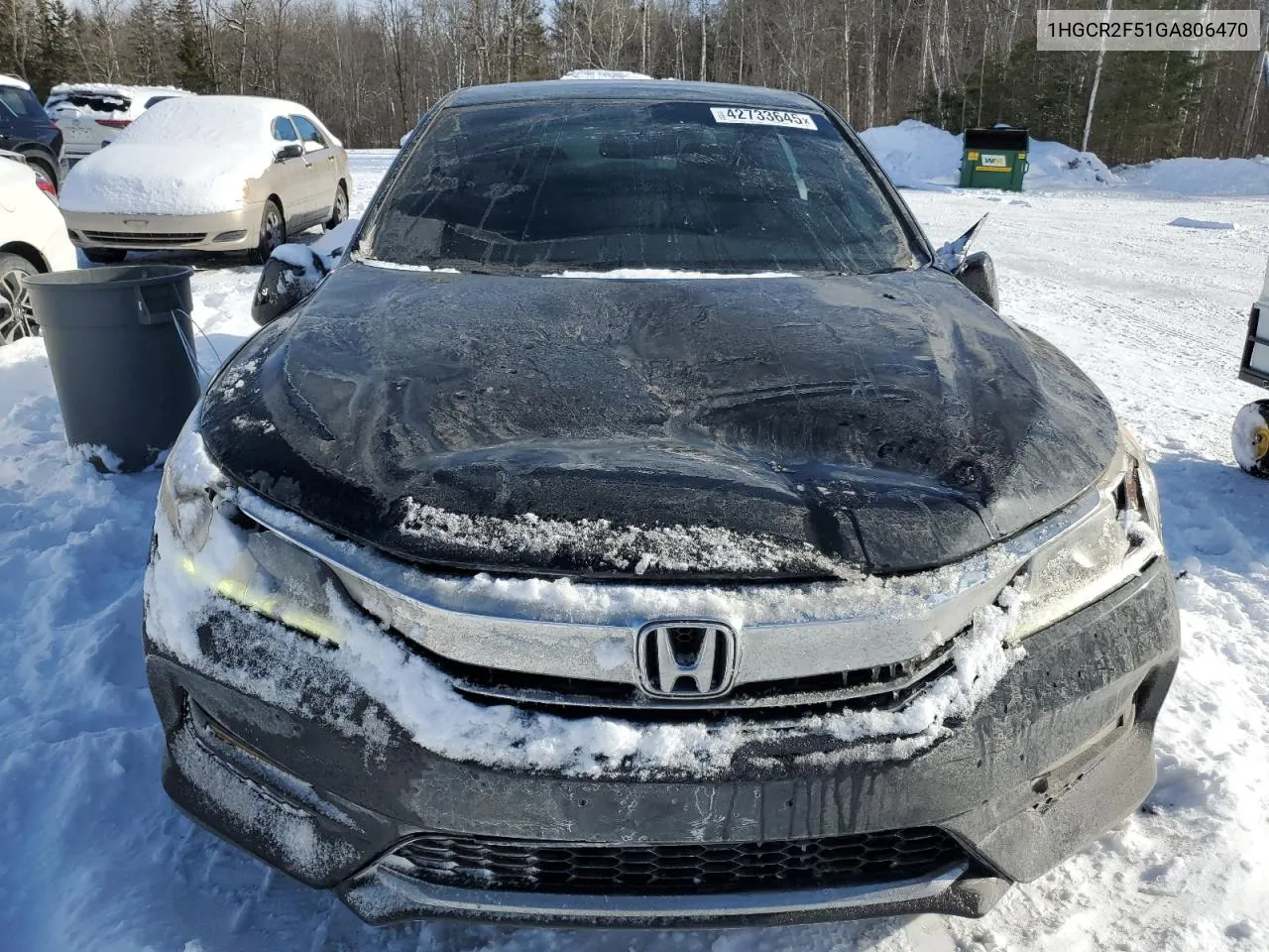 Auction sale of the 2016 Honda Accord , vin: 1HGCR2F51GA806470, lot number: 42733645