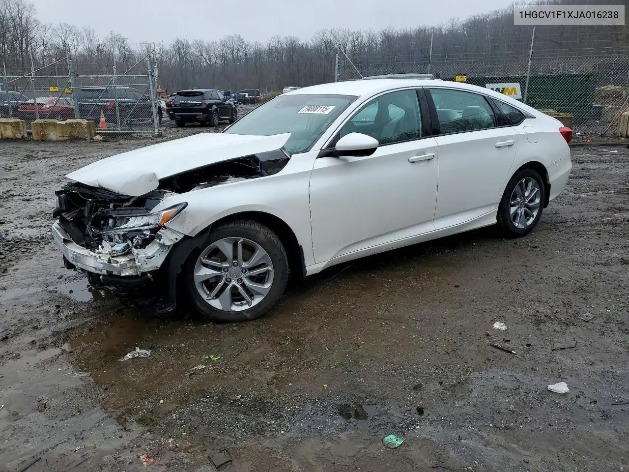Auction sale of the 2018 Honda Accord , vin: 1HGCV1F1XJA016238, lot number: 79898115