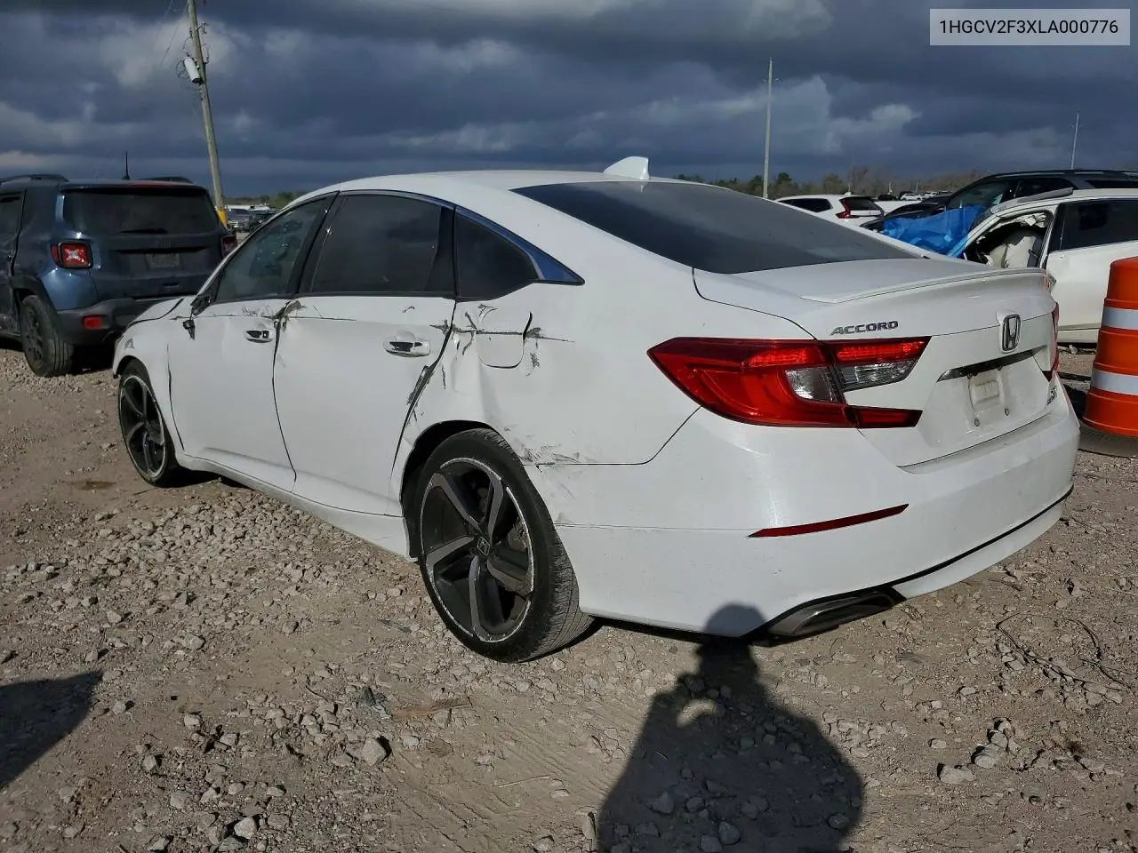 Auction sale of the 2020 Honda Accord , vin: 1HGCV2F3XLA000776, lot number: 41598346