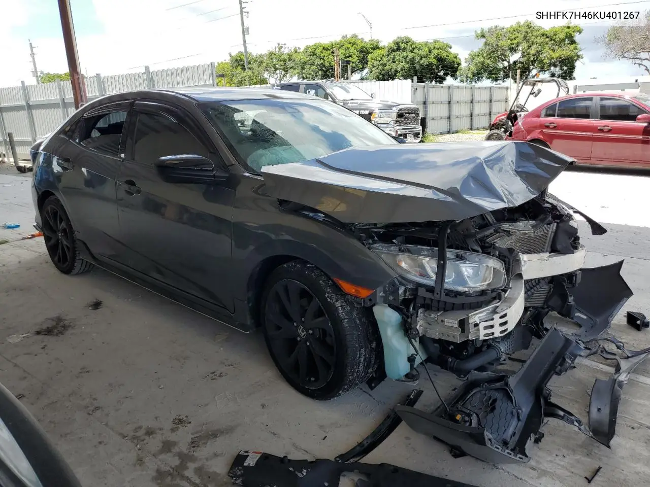 Auction sale of the 2019 Honda Civic , vin: SHHFK7H46KU401267, lot number: 68735805