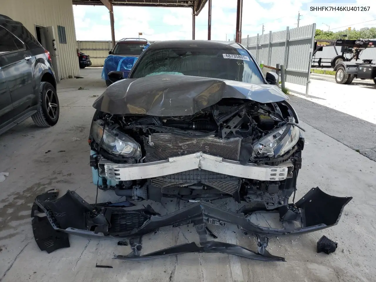 Auction sale of the 2019 Honda Civic , vin: SHHFK7H46KU401267, lot number: 68735805