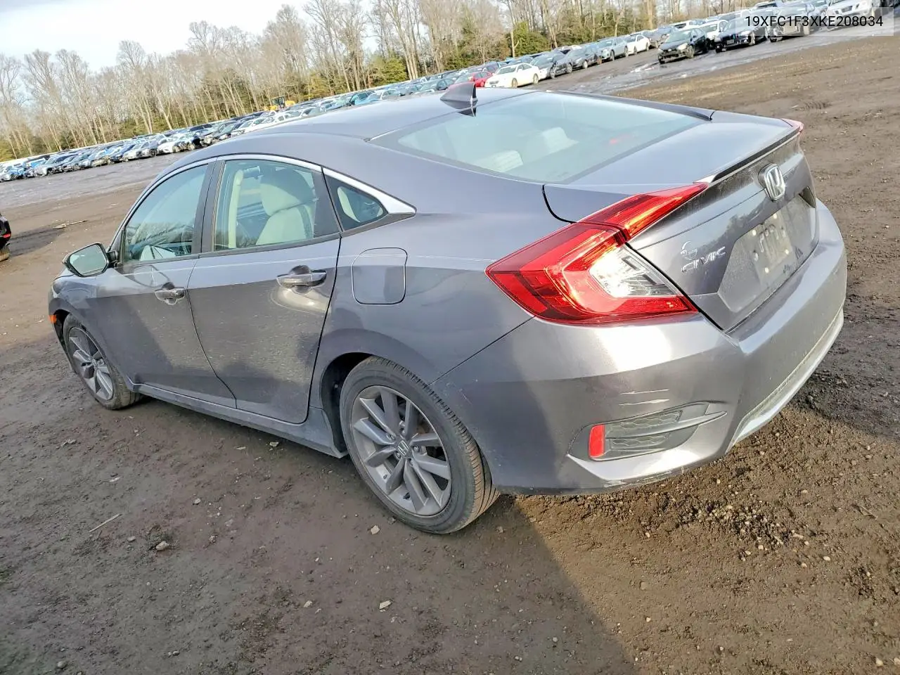 Auction sale of the 2019 Honda Civic , vin: 19XFC1F3XKE208034, lot number: 77992675