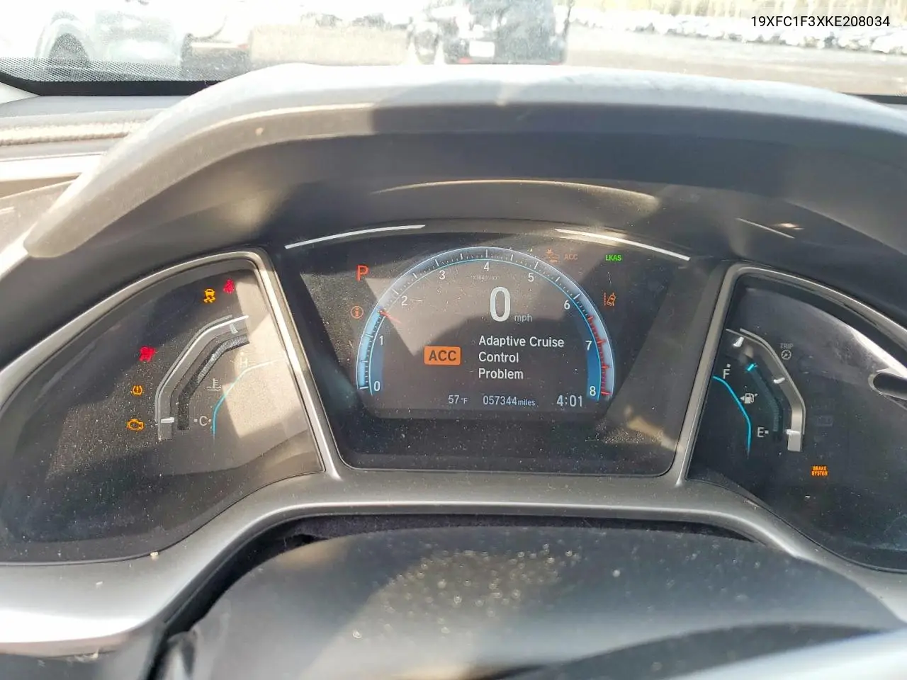 Auction sale of the 2019 Honda Civic , vin: 19XFC1F3XKE208034, lot number: 77992675