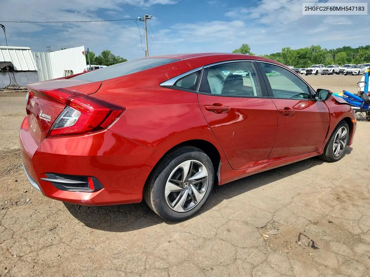 Auction sale of the 2021 Honda Civic , vin: 2HGFC2F60MH547183, lot number: 56821316