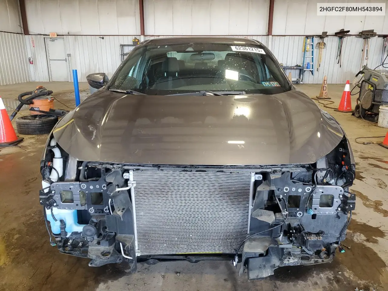 Auction sale of the 2021 Honda Civic , vin: 2HGFC2F80MH543894, lot number: 62361215
