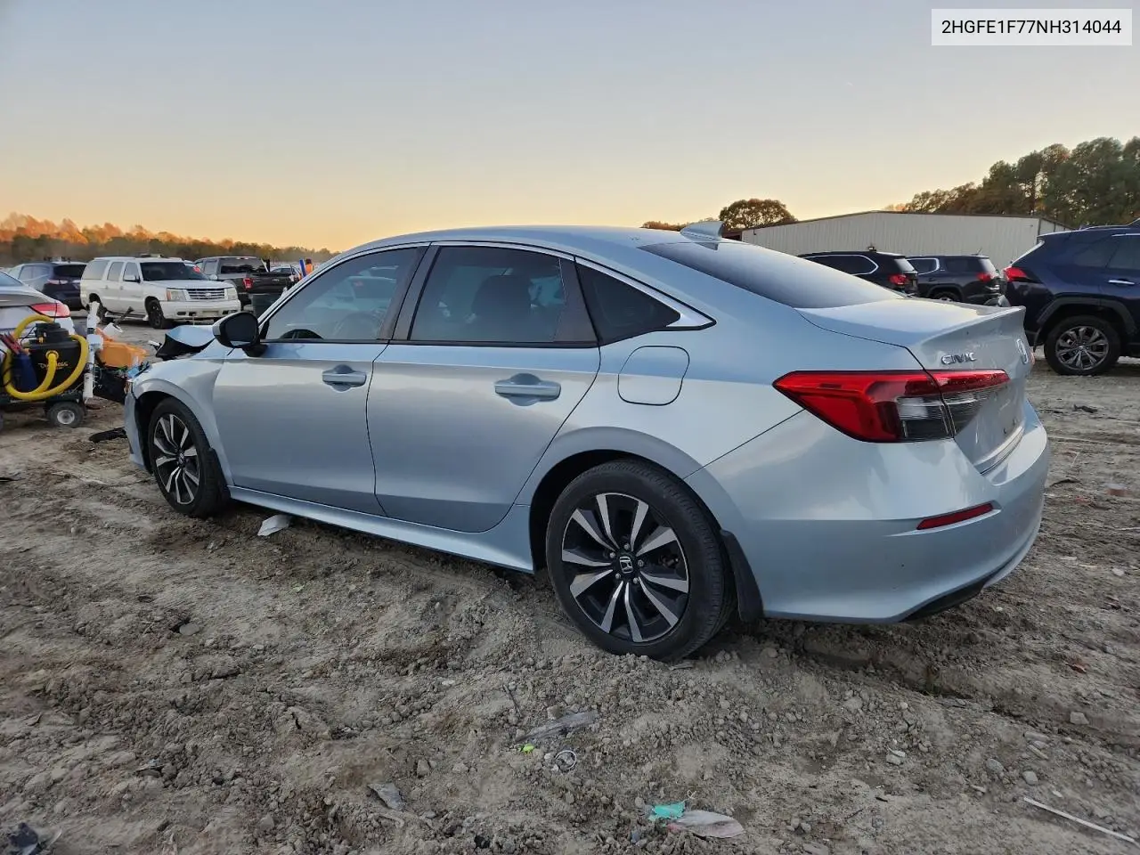 Auction sale of the 2022 Honda Civic , vin: 2HGFE1F77NH314044, lot number: 91865545