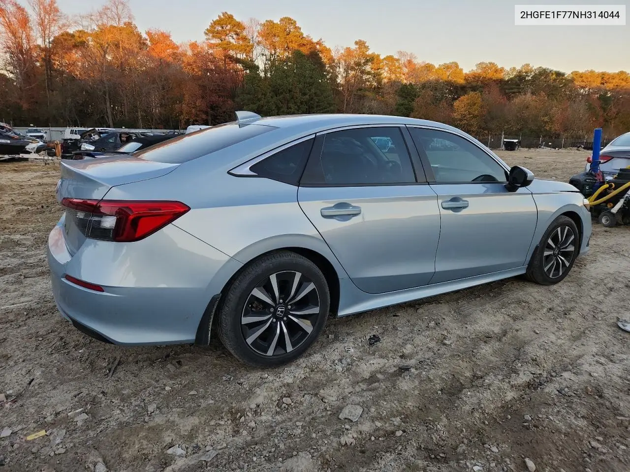 Auction sale of the 2022 Honda Civic , vin: 2HGFE1F77NH314044, lot number: 91865545