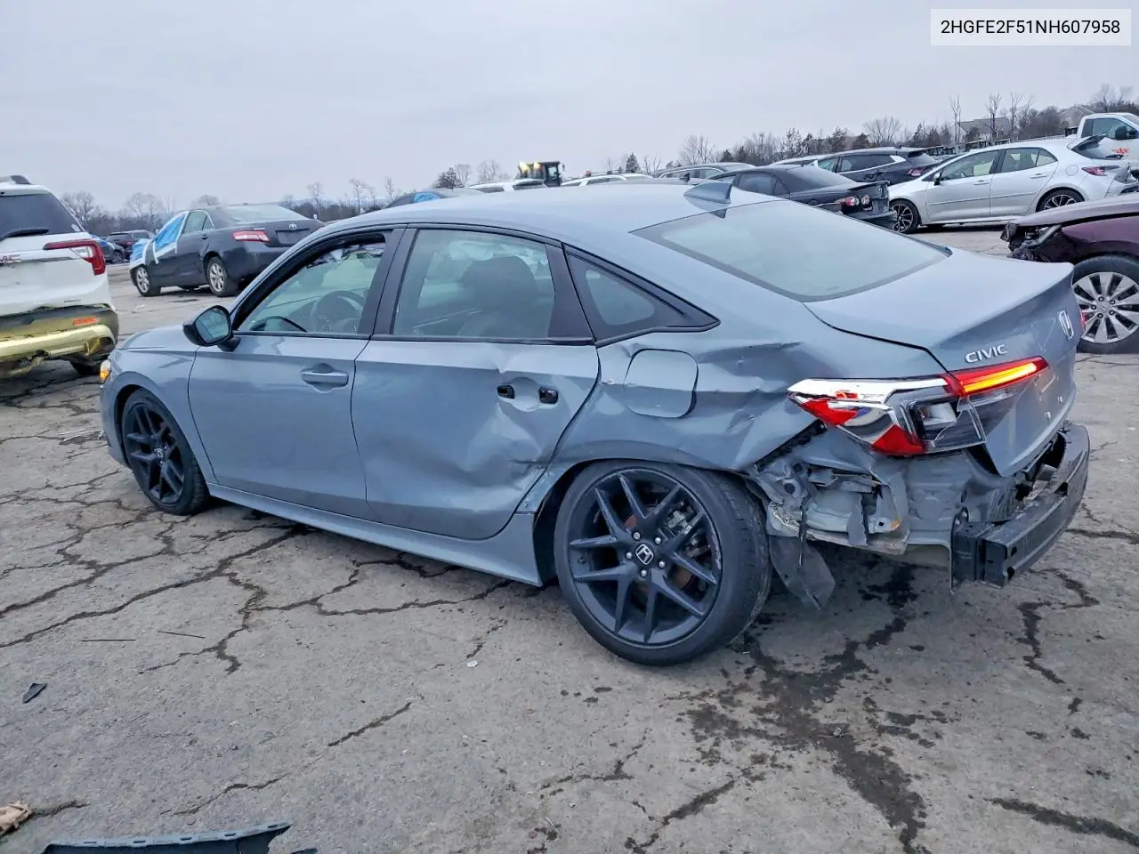Auction sale of the 2022 Honda Civic , vin: 2HGFE2F51NH607958, lot number: 98191785