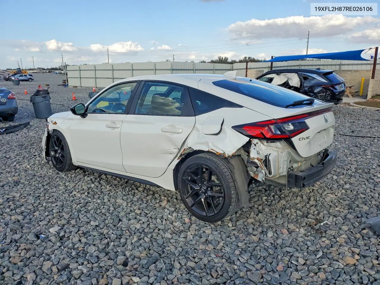 Auction sale of the 2024 Honda Civic , vin: 19XFL2H87RE026106, lot number: 75663975