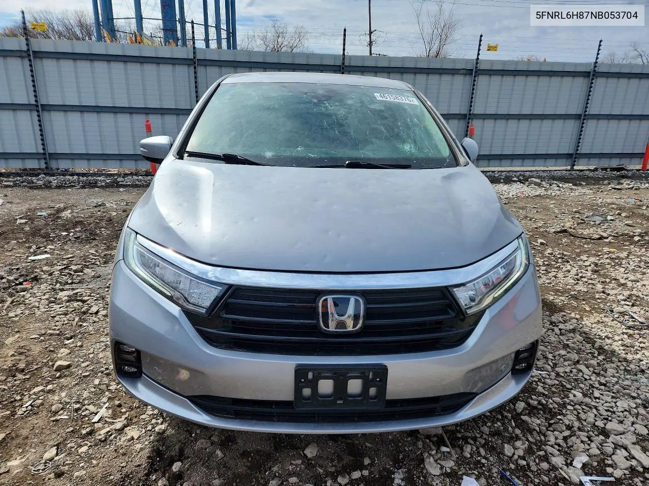 Auction sale of the 2022 Honda Odyssey , vin: 5FNRL6H87NB053704, lot number: 46158376