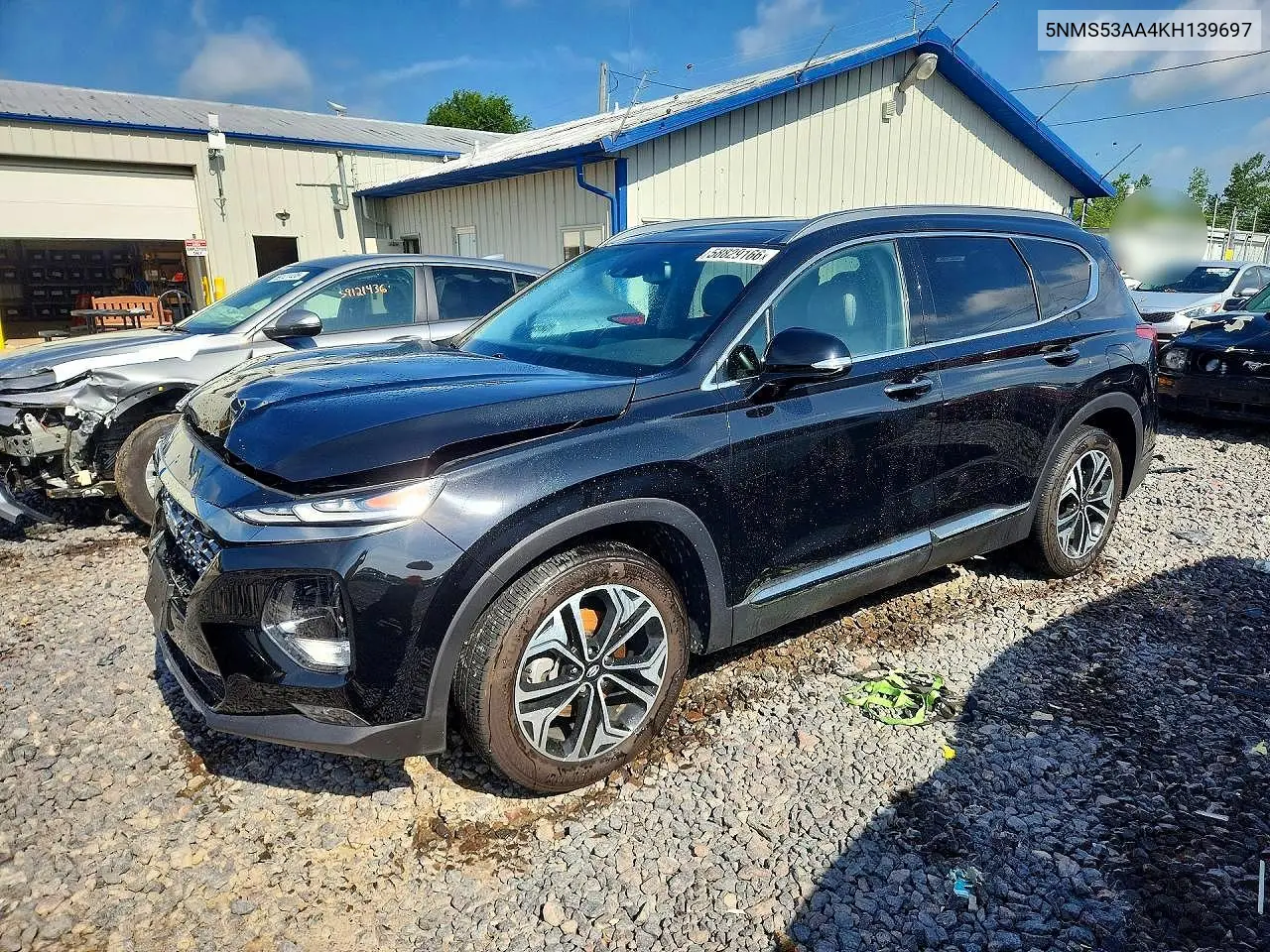 Auction sale of the 2019 Hyundai Santa Fe , vin: 5NMS53AA4KH139697, lot number: 58829166