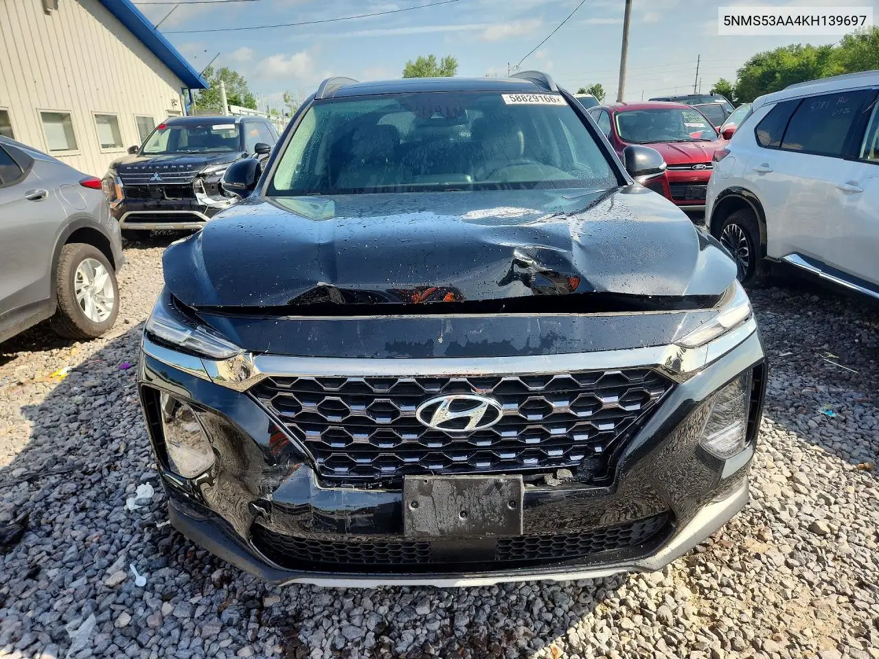 Auction sale of the 2019 Hyundai Santa Fe , vin: 5NMS53AA4KH139697, lot number: 58829166
