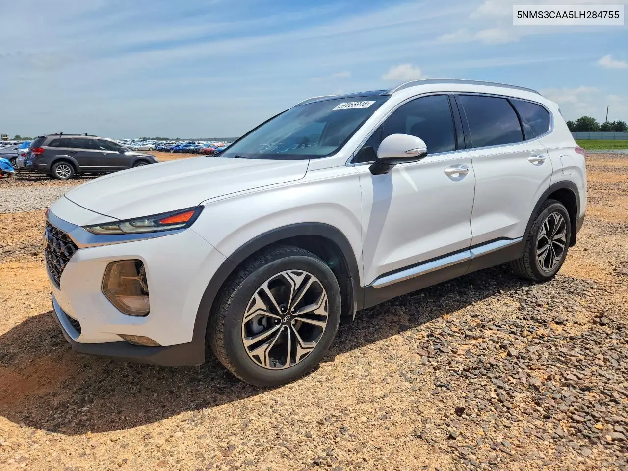 Auction sale of the 2020 Hyundai Santa Fe , vin: 5NMS3CAA5LH284755, lot number: 59066946